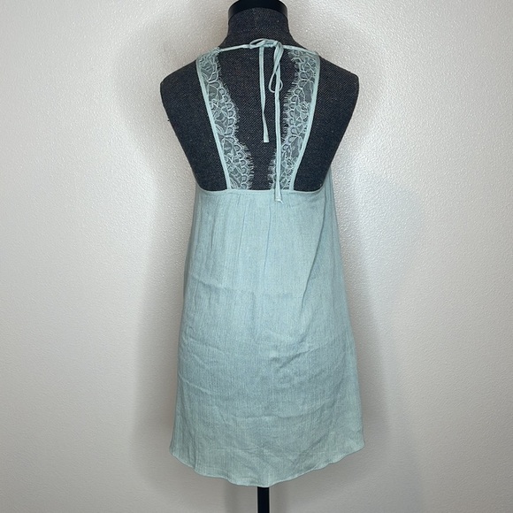 Kendall & Kylie Blue Lightweight Lace Trim Summer Mini Dress XS - Picture 6 of 7